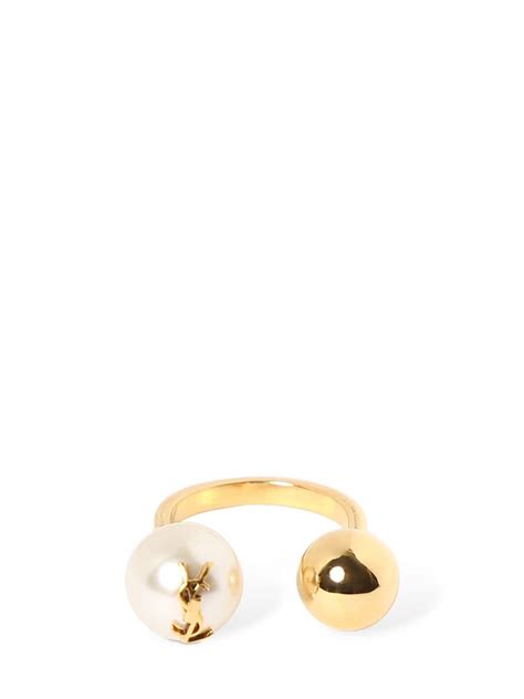 ysl pearl ring|ysl jewelry.